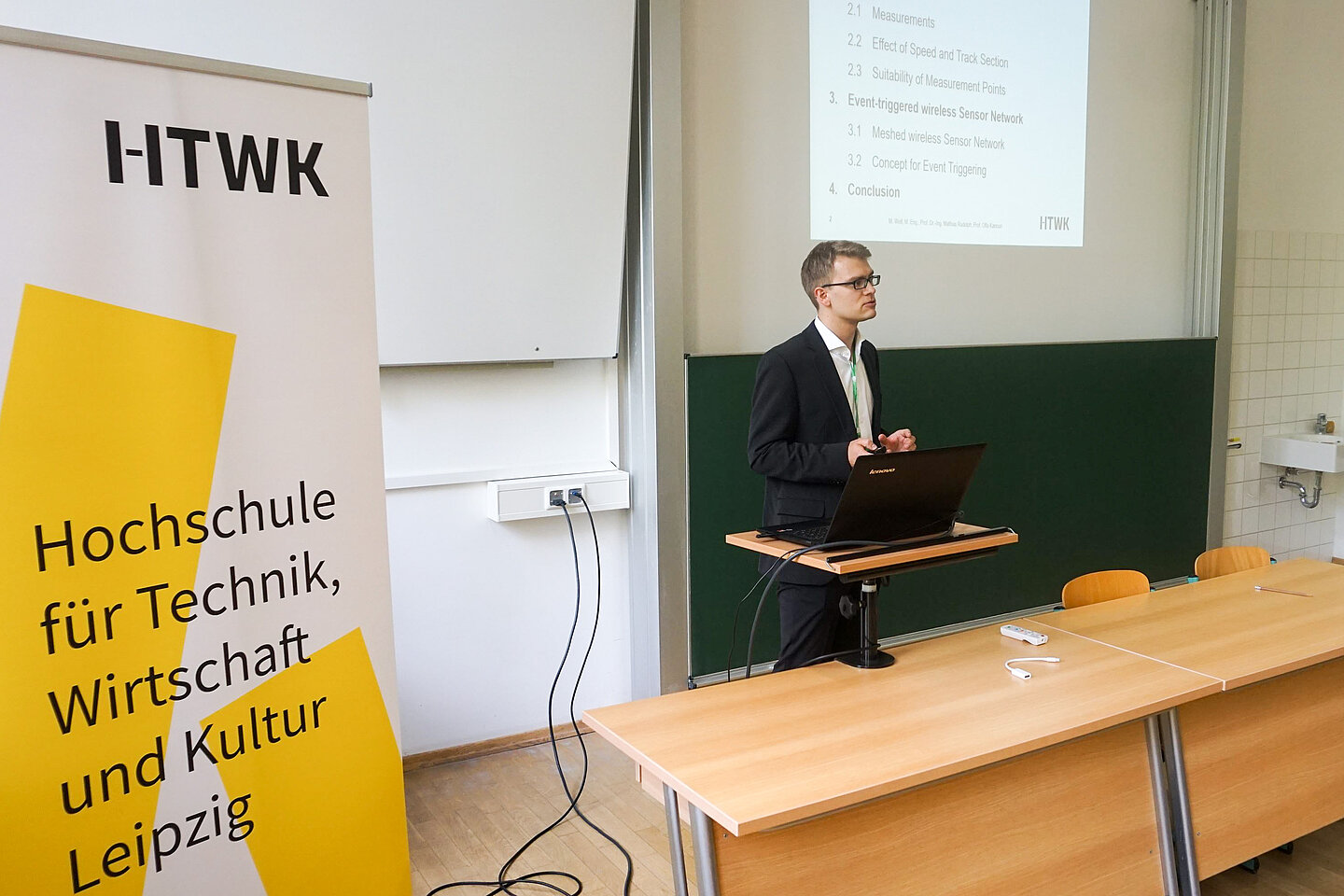 Maik Wolf Maik Wolf beim Vortrag auf der 41. Internationalen JVE-Konferenz für Schwingungstechnik am 30. September 2019 in Leipzig