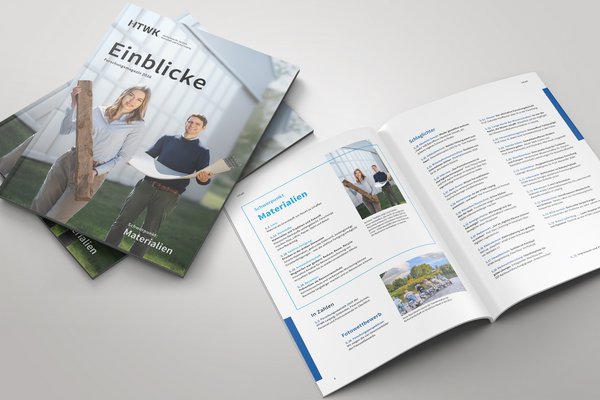 Einblicke 2026 geschlossene und geöffnete Einblicke-Magazine mit dem Inhaltsverzeichnis